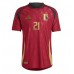 Maillot de foot Belgique Timothy Castagne #21 Domicile vêtements Europe 2024 Manches Courtes